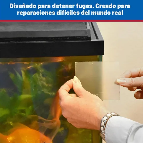 Vista 8 de Gaffer Power Cinta de sellado de butilo transparente de 4 pulgadas x 5 pies Transparente 4 pulgadas