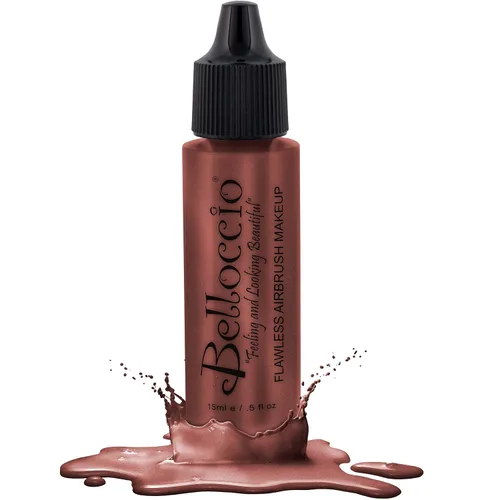 Vista 5 de Belloccio Resaltador de maquillaje con aerógrafo brillante, champán, botella de 1/2 oz