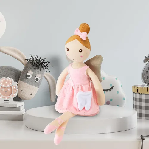 Vista 6 de free-space Muñeco de ballet de felpa suave con bolsa de dientes pequeños para niños, regalos de Navidad y cumpleaños