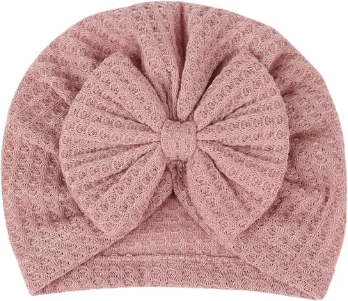 Vista 50 de Gorro de punto para bebé con lazos lindos turbante para envolver el sombrero (MZ6)