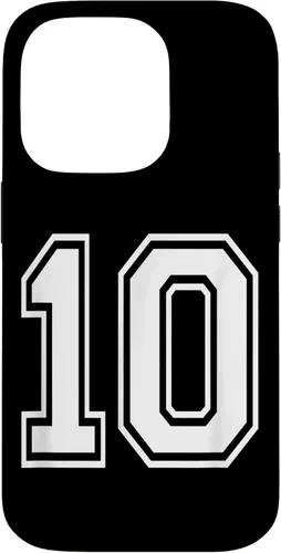 Vista 17 de Number 10 Varsity Style Bold Sports Birthday Case for iPhone 17