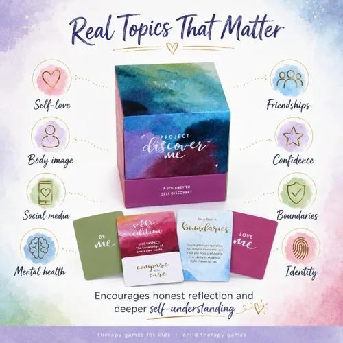 Vista 8 de Juego de amor propio para adolescentes Más de 200 tarjetas de conversación Preguntas profundas para inspirar autoestima, confianza, reflexión