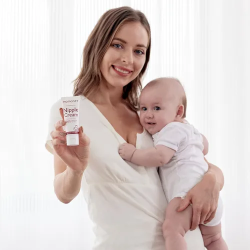 Vista 7 de Momcozy Crema para pezones segura para la lactancia, ingredientes a base de plantas, bálsamo para pezones sin lanolina, crema calmante, esenciales