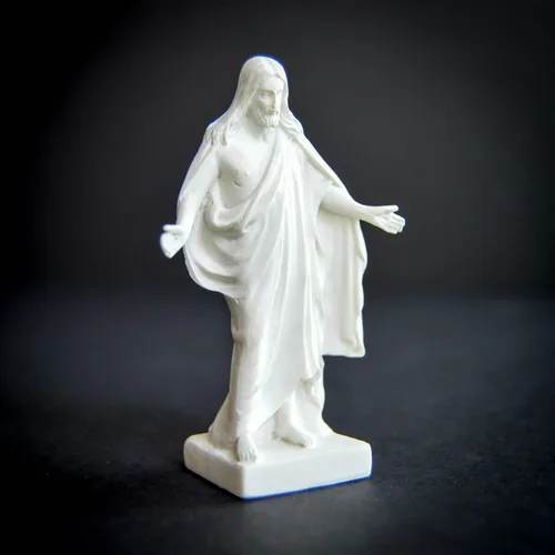 Vista 3 de Estatua de Christus SUD de mármol de inmitación (3")
