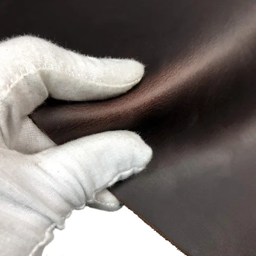 Vista 9 de Tas Trost 5/6 OZ 1.8-2.0mm Thick Cowhide Leather Pre-Cut Square Tooling Leathercraft, Crazy-Horse Leather Saddle Waxed Cow Skin DIY Craft 0.1 in