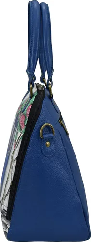 Vista 7 de Anna by Anuschka Hand-Painted Leather Organizer Satchel