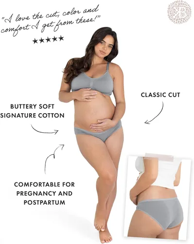 Vista 2 de Kindred Bravely Ropa interior de bikini de algodón distintivo Paquete múltiple de bragas de maternidad y posparto