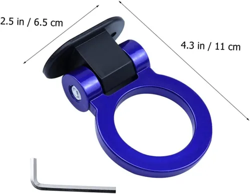 Vista 5 de Gancho de remolque resistente para accesorios de enganche, pegatina de remolque, parachoques trasero, decoración de gancho de remolque, material ABS