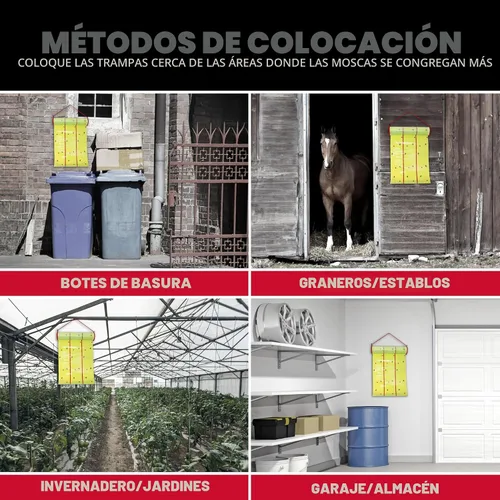 Vista 6 de Catchmaster Trampa Adhesiva Gigante para Moscas 1 Paquete 9 Metros Cada Una, Trampas Adhesivas para Moscas al Aire Libre, Atrapador de Insectos