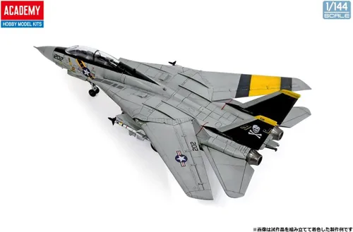 Vista 6 de Academy 120116 492626 1/144 USN F-14A Vf-84 Jolly Rogers, multicolor