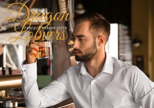 Vista 7 de Onebttl Vaso de whisky de dragón – Always Be Yourself Unless You Can Be A Dragon – Regalo para hombres, novio, compañero de trabajo, amigos, hijo