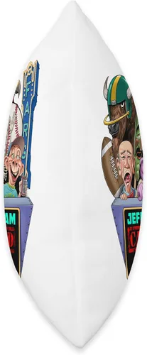 Vista 2 de JEFF DUNHAM Fargo, ND (2023) - Almohada (16 x 16 pulgadas), multicolor
