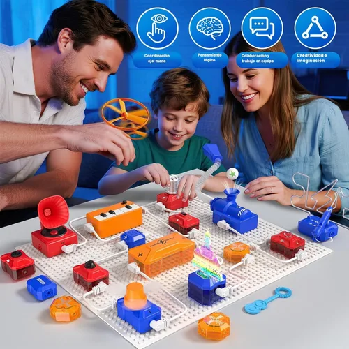 Vista 4 de Kit de ciencia para niños, juguete STEM de exploración electrónica 671+ proyectos