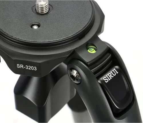 Vista 3 de Sirui Trípode profesional de fibra de carbono de 3 secciones de la serie SR-3203 SR, capacidad de 55 lb