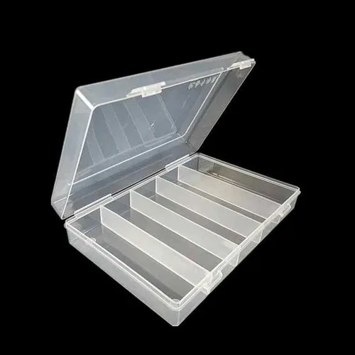 Vista 9 de ljhnba 5 ranuras de almacenamiento rectangular de plástico coleccionable, contenedor de almacenamiento apto para 100 piezas de 1.181 in, caja