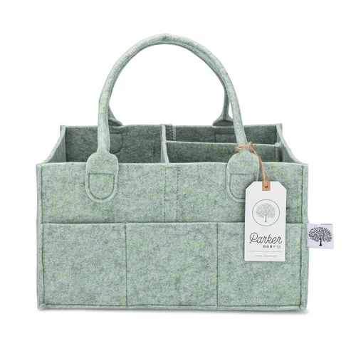 Vista 14 de Parker Baby Co.: organizador de pañales para bebé, contenedor para dormitorio de bebé, organizador de automóvil para pañales y toallitas para bebés