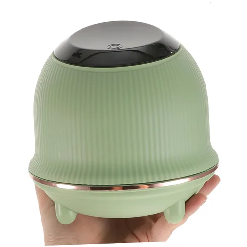 Vista 3 de Amosfun Mini bote de basura con tapa, compacto para escritorio, cocina, baño, dormitorio