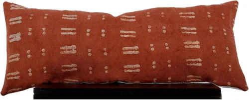 Vista 21 de Trade Star Mudcloth - Funda de cojín decorativa para lumbar, 100% algodón, color índigo, estilo granja, funda de almohada gruesa, estilo bohemio