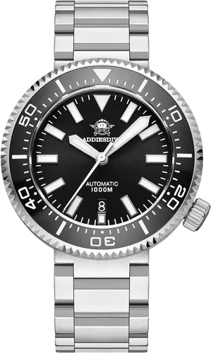 Vista 10 de ADDIESDIVE Diver 1000 M NH35 Reloj de buceo automático para hombre con 2545 azul acero/8215