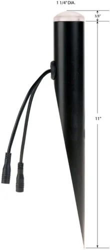 Vista 2 de DEKOR EZ Yard Dot - Kit de luz LED para caminos, paisaje, paisaje duro, iluminación de bajo voltaje (paquete de 4)
