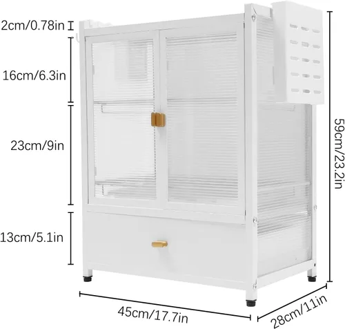 Vista 2 de Escurridor de platos de 3 niveles sobre el fregadero, organizador multifuncional de acero inoxidable sobre el fregadero, estante de secado de platos
