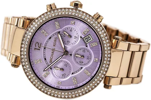 Vista 3 de Michael Kors MK6169 - Reloj Parker Oro RosaLila Mujer, Oro rosalila, MK6169 - Parker