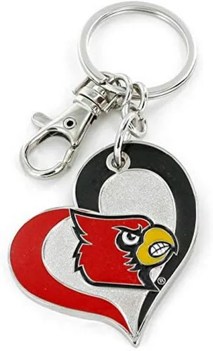Vista 25 de aminco NCAA unisex-adulto Llavero de Corazón Espiral