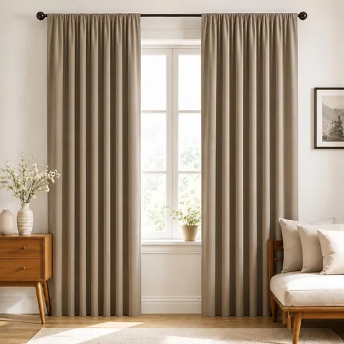 Vista 57 de Deconovo Cortinas opacas, aislamiento térmico, dobladillo para barra, reducción de ruido, certificado Oeko-TEX, cortinas de oscurecimiento