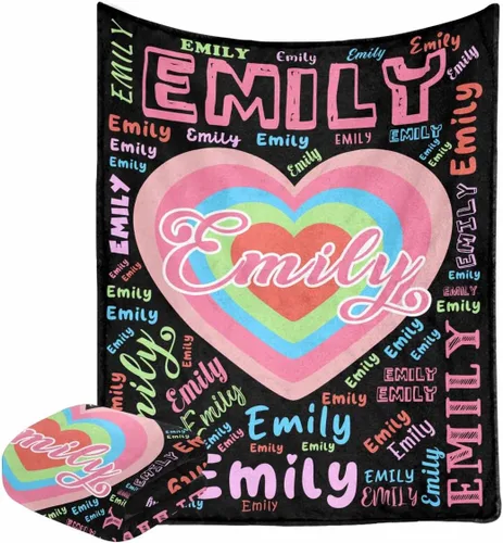 Vista 25 de M YESCUSTOM Mantas de bebé personalizadas, manta de bebé personalizada con texto y nombre para niños y niñas, manta azul, regalo para cumpleaños