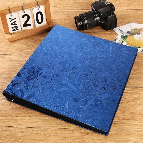 Vista 6 de Vienrose - Álbum de fotos 4x6 con 600 bolsillos, libro grande de fotos con funda de cuero sintético PU para álbum de boda, bebé, graduación