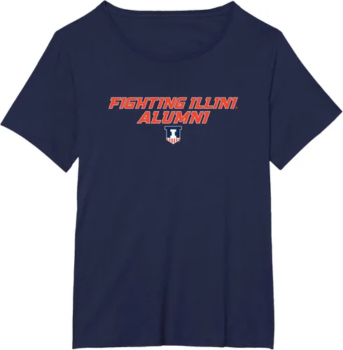 Vista 4 de Camiseta de exalumnos de la Universidad de Illinois Fighting Illini, Azul