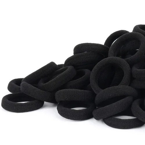 Vista 10 de Gomas para el pelo de bebé, gomas de algodón para niñas, bandas de pelo sin costuras para niños, coleteros elásticos para niñas, diámetro de 0.97