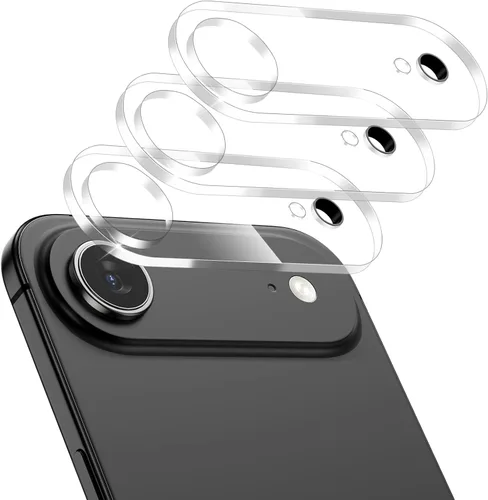 Vista 7 de imluckies Protector de lente de cámara para iPhone 12 Pro Max de 6.7 pulgadas, vidrio templado transparente HD y dureza 9H, compatible con fundas