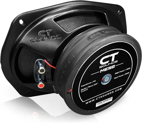 Vista 4 de CT Sounds Meso 6x9" 400 vatios 2-vías altavoces coaxiales premium para coche, 1 par