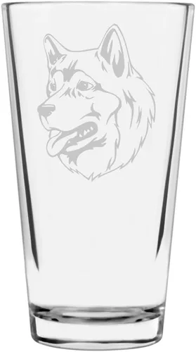 Vista 319 de Podenco Canario - Vaso de pinta de 16 onzas con temática de perro personalizado