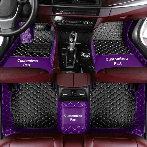 Vista 15 de Tapete para piso de automóvil hecho a medida para el 96% de los modelos de automóvil, cobertura completa, protección interior, impermeable, Beige
