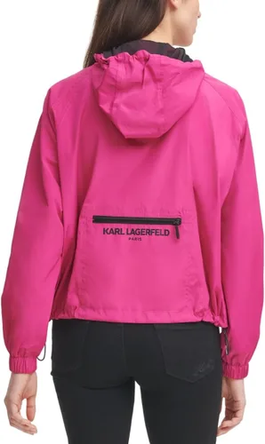 Vista 4 de Karl Lagerfeld Paris Bombardero con capucha para mujer