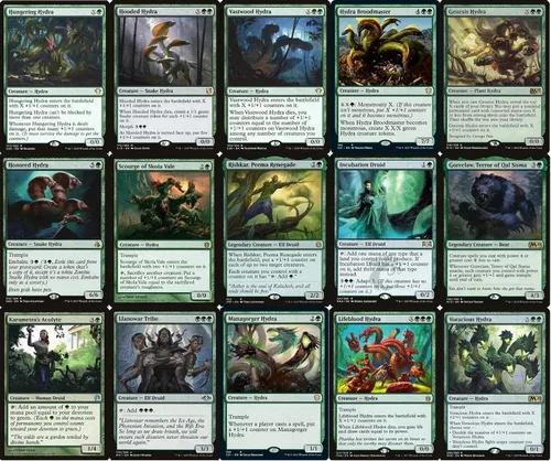 Vista 3 de Hydra Commander Deck – Mono Green – EDH – 100 cartas – Custom Magic The Gathering Deck – Muy fuerte