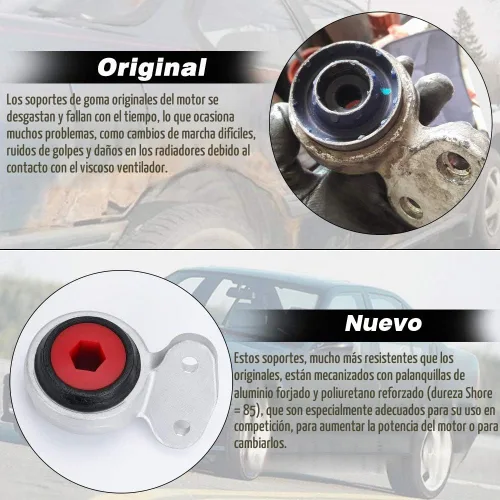Vista 3 de Kit de bujes de brazo de control delantero inferior compatible con BMW E46 E85 325i 330i Z4 99-06