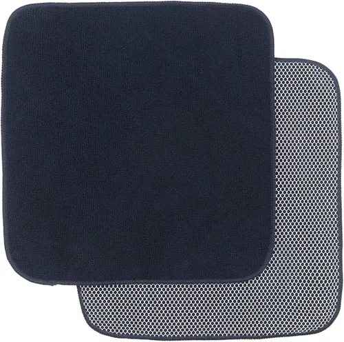 Vista 4 de Paños de microfibra de secado rápido, trapos de limpieza de cocina, trapos para el polvo, paños ultra absorbentes sin pelusa con lado de limpieza