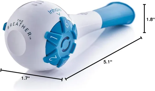 Vista 10 de THE BREATHER │ Entrenador de ejercicios de respiración natural para terapia respiratoria sin medicamentos │ Respira más fácilmente con pulmones más