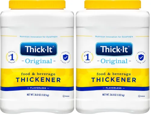 Vista 9 de Thick-It Bote espesante de bebidas de alimentos originales, 36 onzas Thickening powder for dysphagia; dissolves instantly in hot or cold food &