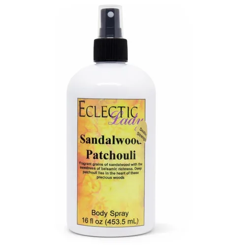Vista 10 de Eclectic Lady Spray corporal de pachulí de sándalo, doble fuerza, 2 onzas, niebla corporal