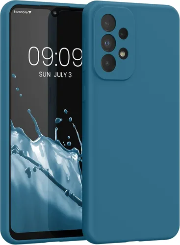 Vista 122 de kwmobile Funda Compatible con Samsung Galaxy A14 5G - Funda de teléfono de TPU y silicona con acabado suave - Verde Lima