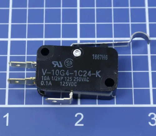 Vista 2 de OMRON COMPONENTES ELECTRÓNICOS V-10G4-1C24-K MICRO INTERRUPTOR, PALANCA DE RODILLO SPDT 10A 250V por Omron