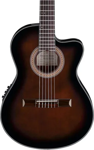 Vista 2 de Ibanez GA35TCEDVS Guitarra electroacústica - Estallido de energía parecido al violín oscuro