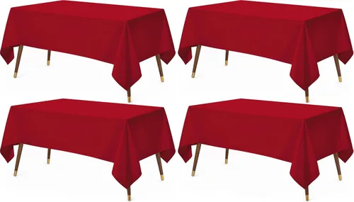 Vista 50 de Utopia Kitchen Mantel rectangular, 1 paquete, mantel lavable a máquina, mantel de poliéster para comedor, fiestas de bufé, pícnics, eventos, bodas