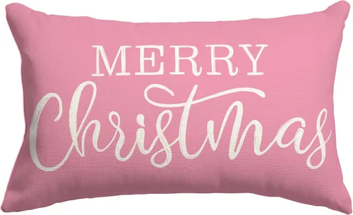 Vista 10 de Funda de almohada lumbar de Navidad negra de 12 x 20 pulgadas para decoraciones de Navidad, fundas de almohada de Feliz Navidad, fundas de cojín