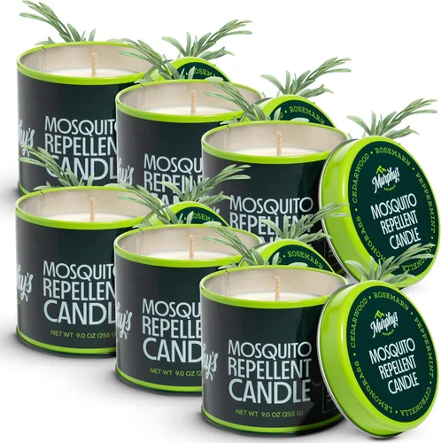 Vista 8 de Murphy's Naturals velas de té repelentes de mosquitos – 12 unidades Soy & beeswax blend with rosemary, peppermint, citronella & lemongrass oils