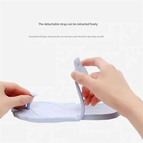 Vista 2 de Zapatillas de espiga de los hombres, Sandalias de playa para hombres, Zapatillas plegables portátiles de viaje de negocios, Zapatillas de baño
